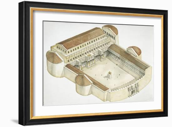 Plan of Trajan's Forum-null-Framed Giclee Print