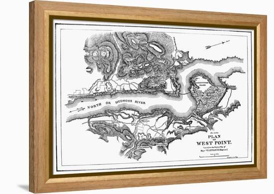 Plan of West Point, 1780-null-Framed Premier Image Canvas