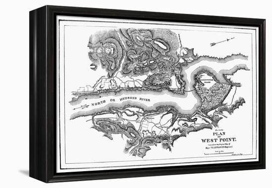 Plan of West Point, 1780-null-Framed Premier Image Canvas