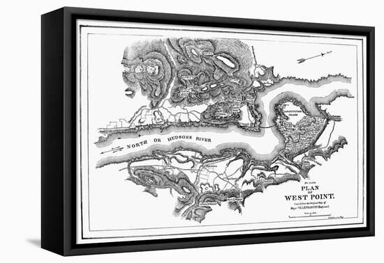 Plan of West Point, 1780-null-Framed Premier Image Canvas