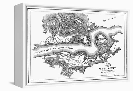 Plan of West Point, 1780-null-Framed Premier Image Canvas