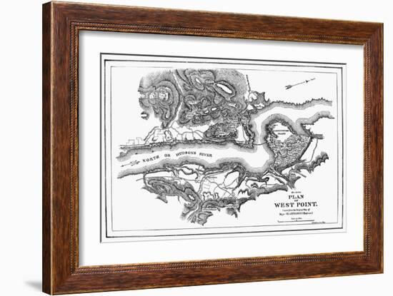 Plan of West Point, 1780-null-Framed Giclee Print