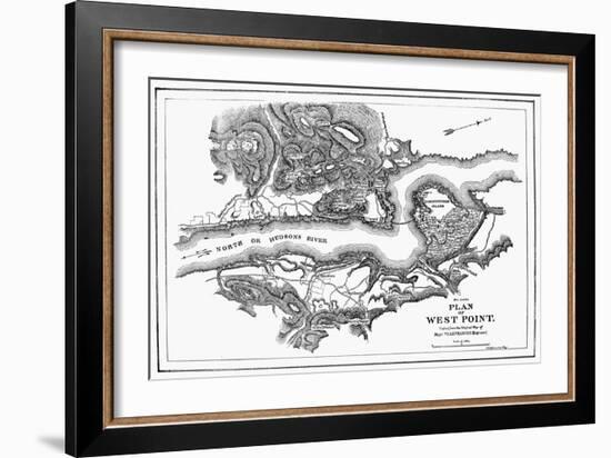 Plan of West Point, 1780-null-Framed Giclee Print