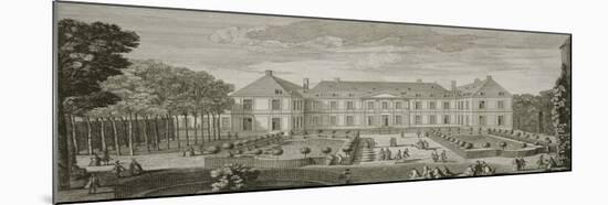 Planche 20 : vue du palais du Temple à Paris prise du côté des jardins vers 1750 (appartient au-Jacques Rigaud-Mounted Giclee Print