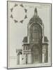 Planche 205 : Coupe sur  la largeur prise dans la croisée de l’église de la Sorbonne à Paris-Jacques-François Blondel-Mounted Giclee Print