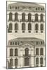 Planche 22 : Elévation de la façade de l’hôtel de Villeroy (ancien hôtel de Mlle Desmares)-Jacques-François Blondel-Mounted Giclee Print