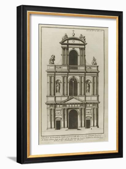 Planche 233 : Elévation du portail de l'église paroissiale de Saint-Gervais-Jacques-François Blondel-Framed Giclee Print