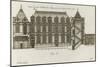 Planche 258 (2) :  coupe et élévation de la façade côté rue de l'Hôtel de Sully construit par-Jacques-François Blondel-Mounted Giclee Print