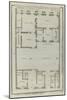 Planche 264 :  Plan au re-de-chaussée de la maison de Jules Hardouin-Mansart bâtie sur ses dessins-Jacques-François Blondel-Mounted Giclee Print