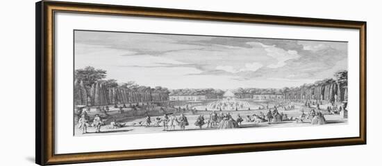 Planche 30: Vue du bassin de Latone prise du bord de la terrasse du château de Versailles vers-Jacques Rigaud-Framed Giclee Print