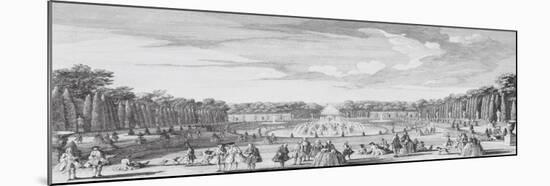 Planche 30: Vue du bassin de Latone prise du bord de la terrasse du château de Versailles vers-Jacques Rigaud-Mounted Giclee Print