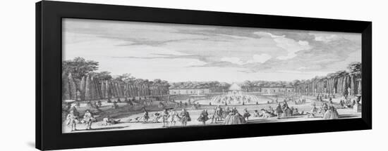 Planche 30: Vue du bassin de Latone prise du bord de la terrasse du château de Versailles vers-Jacques Rigaud-Framed Giclee Print