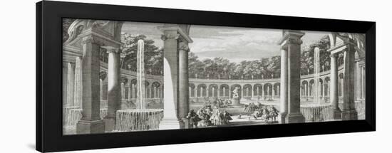 Planche 36: vue du bosquet de la Colonnade dans les jardins de Versailles vers 1730 (" Vue des-Jacques Rigaud-Framed Giclee Print