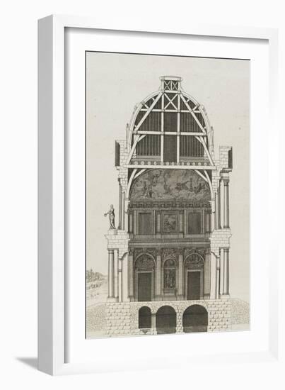 planche 50 (1): coupe du grand salon du château de Clagny en 1678-Michel Hardouin-Framed Giclee Print