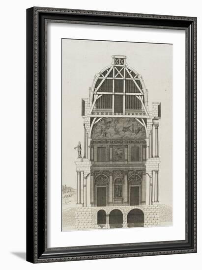 planche 50 (1): coupe du grand salon du château de Clagny en 1678-Michel Hardouin-Framed Giclee Print