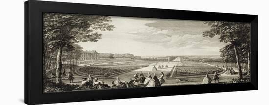 Planche 78: vue des parterres et du canal du château de Sceaux en 1736 ("diverses vues du château-Jacques Rigaud-Framed Giclee Print