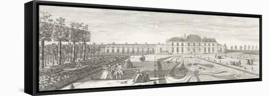 Planche 84: vue du château de la Muette et d'une partie du parterre vers 1730-Jacques Rigaud-Framed Premier Image Canvas