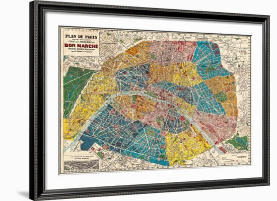 Plane de Paris-Stephanie Monahan-Framed Giclee Print