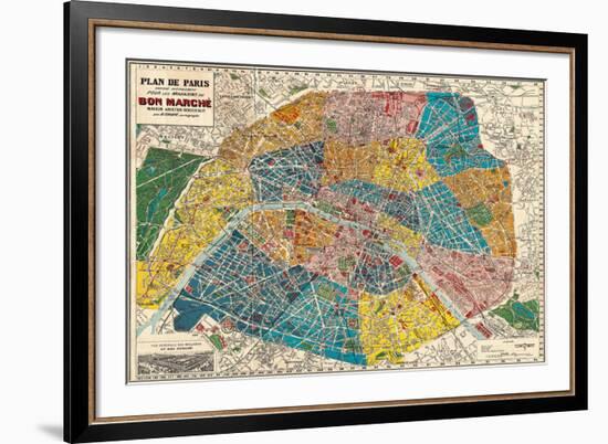 Plane de Paris-Stephanie Monahan-Framed Giclee Print