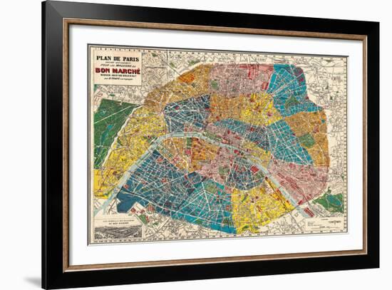 Plane de Paris-Stephanie Monahan-Framed Giclee Print