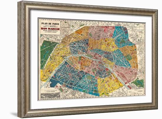 Plane de Paris-Stephanie Monahan-Framed Giclee Print