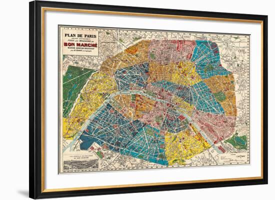 Plane de Paris-Stephanie Monahan-Framed Giclee Print