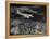 Plane Flying over a City from a Story Concerning United Airlines-Carl Mydans-Framed Premier Image Canvas