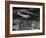 Plane Flying over a City from a Story Concerning United Airlines-Carl Mydans-Framed Photographic Print