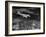 Plane Flying over a City from a Story Concerning United Airlines-Carl Mydans-Framed Photographic Print