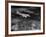 Plane Flying over a City from a Story Concerning United Airlines-Carl Mydans-Framed Photographic Print