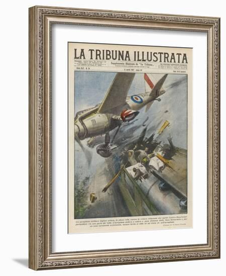 Plane Hits Train-Vittorio Pisani-Framed Art Print