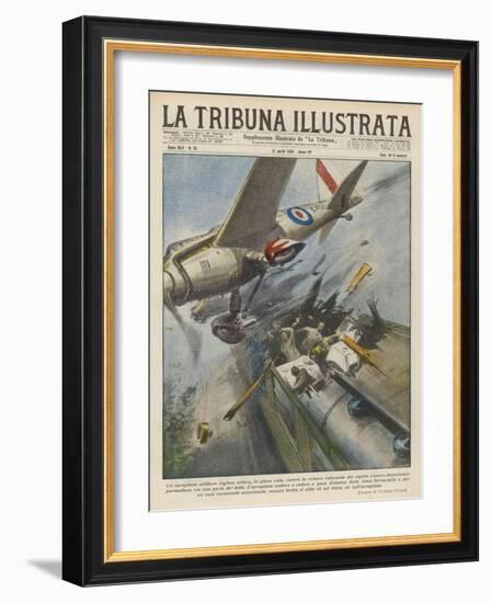 Plane Hits Train-Vittorio Pisani-Framed Art Print