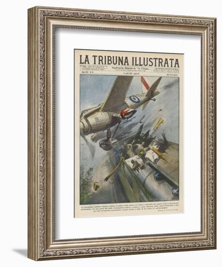 Plane Hits Train-Vittorio Pisani-Framed Art Print