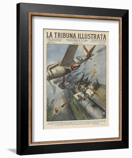 Plane Hits Train-Vittorio Pisani-Framed Art Print