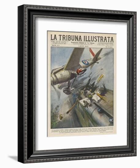 Plane Hits Train-Vittorio Pisani-Framed Art Print