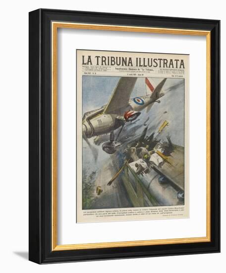 Plane Hits Train-Vittorio Pisani-Framed Art Print