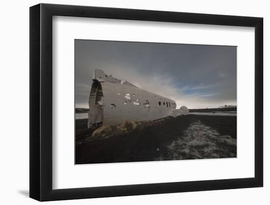 Plane Wreck in Southern Iceland-Niki Haselwanter-Framed Photographic Print