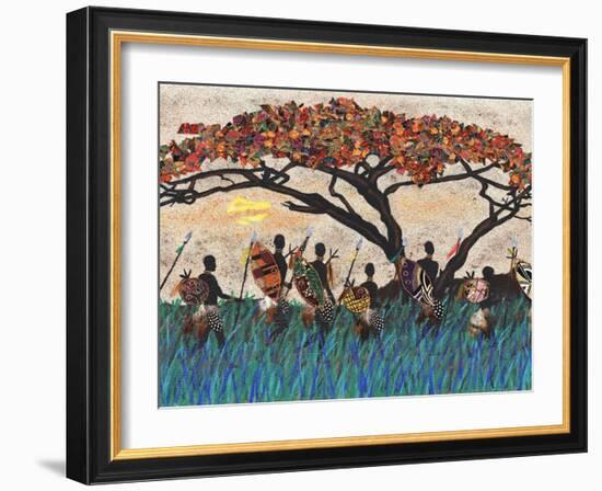 Planes of Africa III-Alonzo Saunders-Framed Art Print