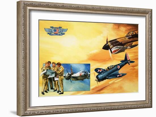 Planes of the Confederate Air Force-Gerry Wood-Framed Giclee Print