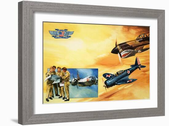 Planes of the Confederate Air Force-Gerry Wood-Framed Giclee Print