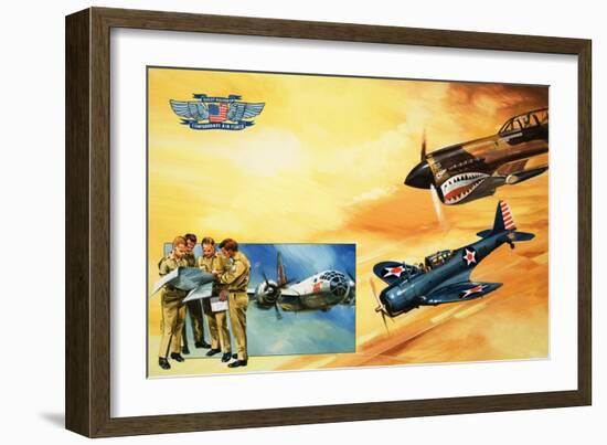 Planes of the Confederate Air Force-Gerry Wood-Framed Giclee Print