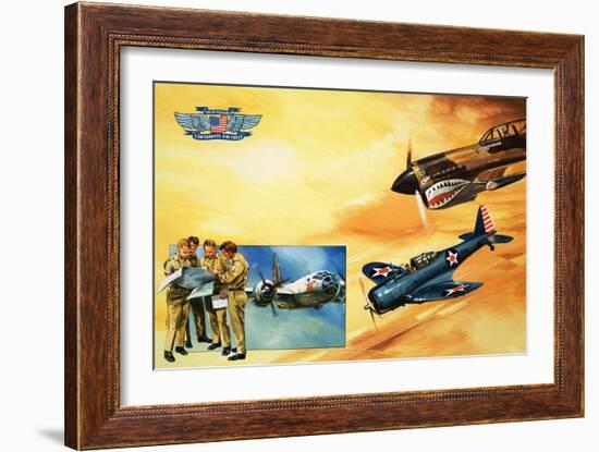 Planes of the Confederate Air Force-Gerry Wood-Framed Giclee Print