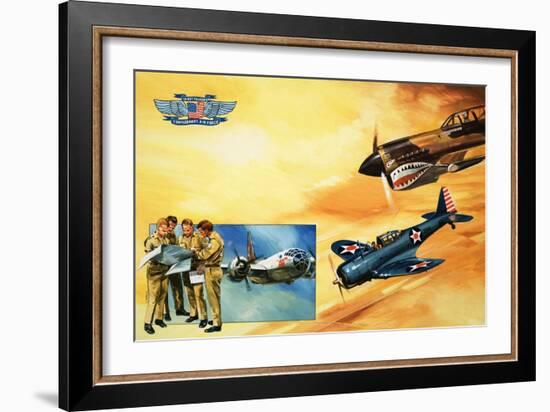 Planes of the Confederate Air Force-Gerry Wood-Framed Giclee Print