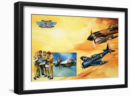 Planes of the Confederate Air Force-Gerry Wood-Framed Giclee Print