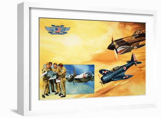 Planes of the Confederate Air Force-Gerry Wood-Framed Giclee Print