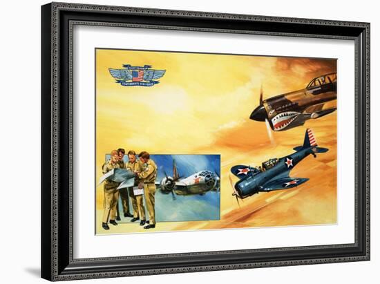 Planes of the Confederate Air Force-Gerry Wood-Framed Giclee Print