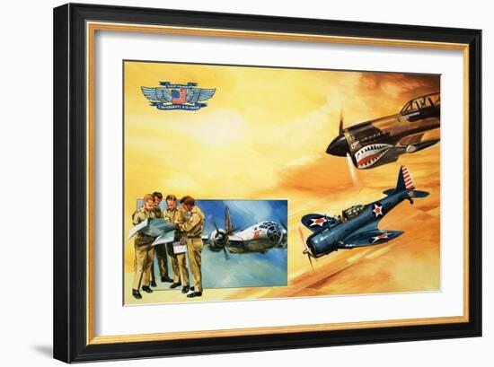 Planes of the Confederate Air Force-Gerry Wood-Framed Giclee Print