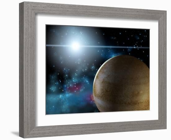 Planet And Star-Thufir-Framed Art Print