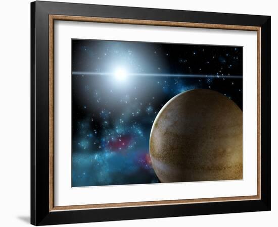 Planet And Star-Thufir-Framed Art Print