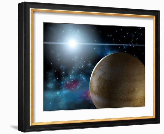 Planet And Star-Thufir-Framed Art Print